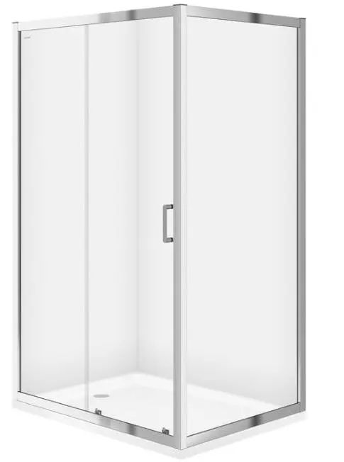 Cersanit Zip - dušas stūris 79x99 cm, hroms/caurspīdīgs stikls S154-003