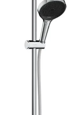 Hansgrohe Rainfinity - dušas komplekts: rokas duša, stienis un šļūtene, 3 strūklas veidi, EcoSmart, hroms 28744000