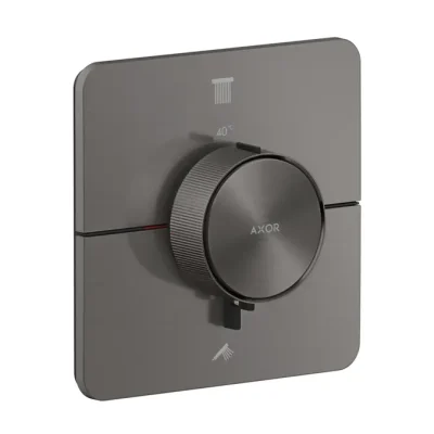 Axor ShowerSelect ID - zemapmetuma termostata maisītājs 2 patērētājiem, hroms melns matēts 36754340