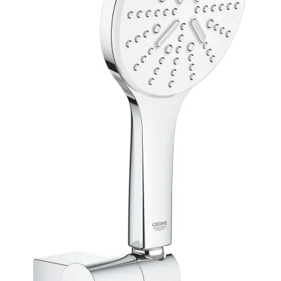 Grohe Rainshower SmartActive - sienas turētāja komplekts 130 9,5 l/min, 3 strūklas veidi, turētājs un šļūtene, Moon White 26580LS0
