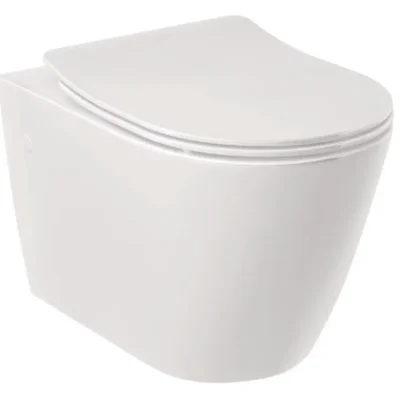 Kludi Resa R - pie sienas stiprināms WC, Rimless, Spiralflush, balts spīdīgs 23WCW0243