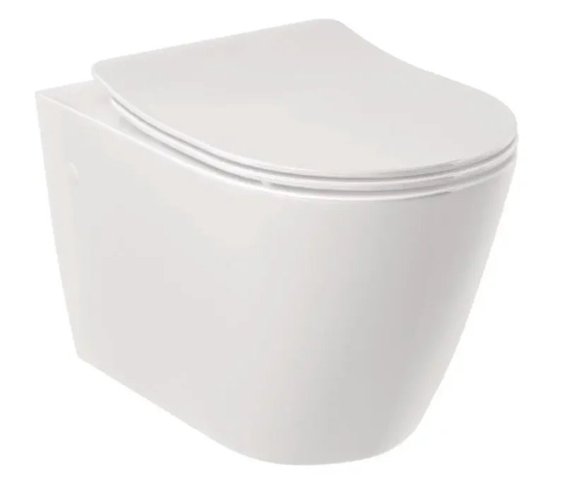 Kludi Resa R - pie sienas stiprināms WC, Rimless, Spiralflush, balts spīdīgs 23WCW0243