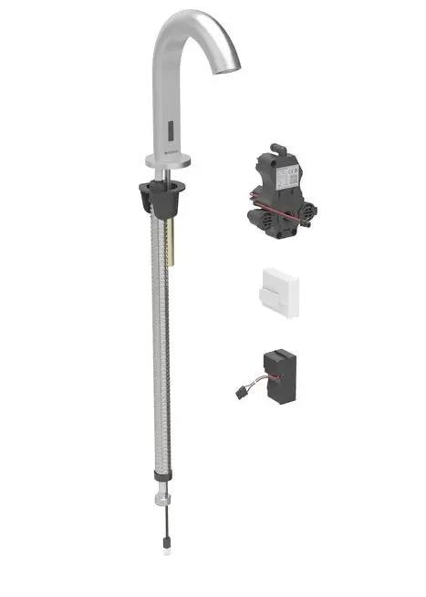Geberit Piave - elektroniska izlietnes maisītājs, tīkla barošana, easy to clean, birstēts nerūsējošais tērauds 116.182.SN.1