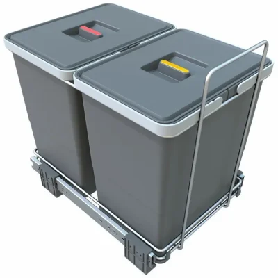 Elletipi Ecofil - iebūvēts atkritumu konteiners, sadalīts, 36 l PF01 34B2