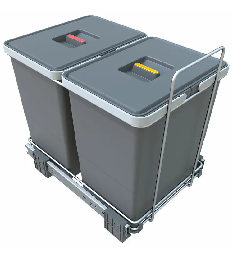 Elletipi Ecofil - iebūvēts atkritumu konteiners, sadalīts, 36 l PF01 34B2