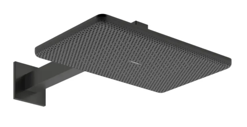 Hansgrohe Raindance Alive Q - galvas duša, 21x34 cm, 2 strūklas veidi, EcoSmart, matēti melns hroms 24551340