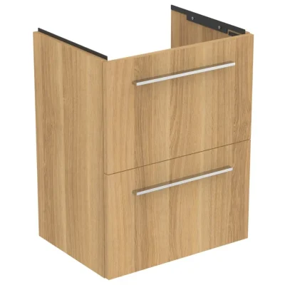 Ideal Standard i.Life S - skapītis rokas izlietnei, 50x38x63 cm, 2 izvelkamās atvilktnes, ozols T5291NX