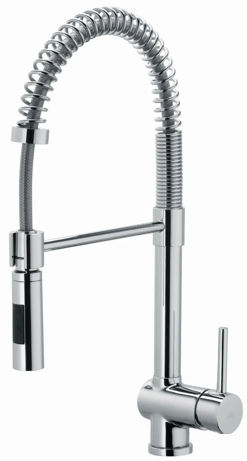 Paffoni Stick - virtuves izlietnes maisītājs ar izvelkamu trauku dušu, hroms SK179CR