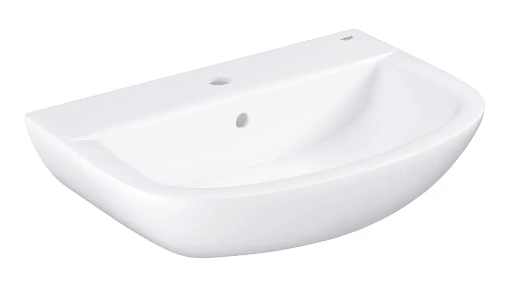 Grohe Bau Ceramic - izlietne 61x44 cm, ar 1 jaucējkrāna caurumu, balta-aplina 39421000