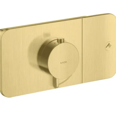 Axor One - termostata dušas maisītājs, zemapmetuma montāža, birstēts misiņš 45711950