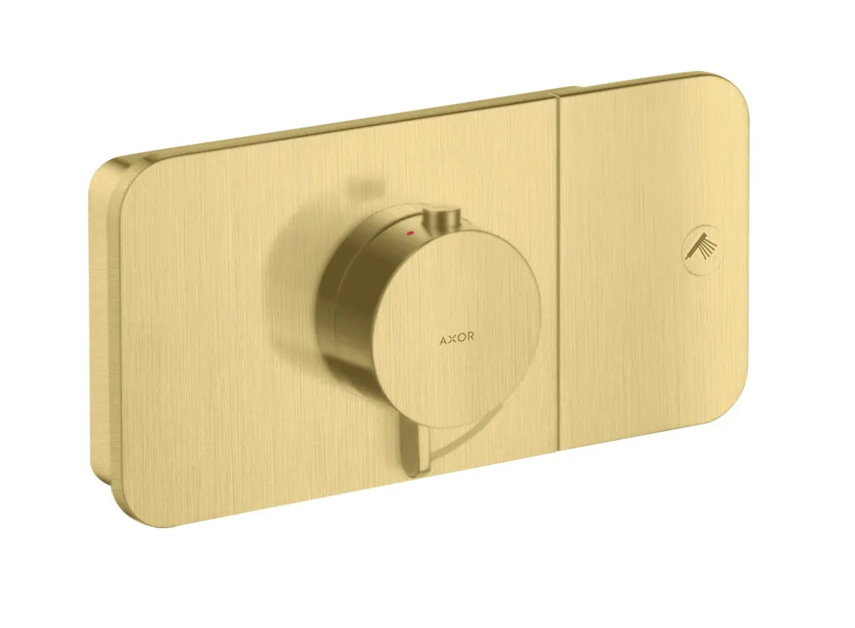 Axor One - termostata dušas maisītājs, zemapmetuma montāža, birstēts misiņš 45711950