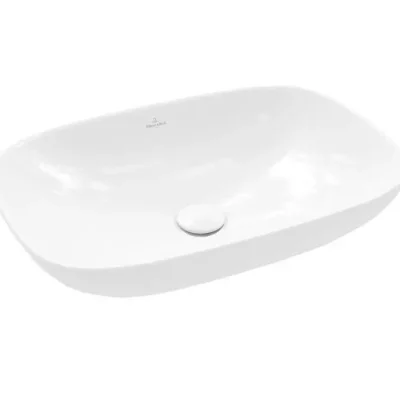 Villeroy & Boch Loop&Friends - uzliekamā izlietne, 62x42 cm, ar pārplūdi, Alpu balts 4A500001