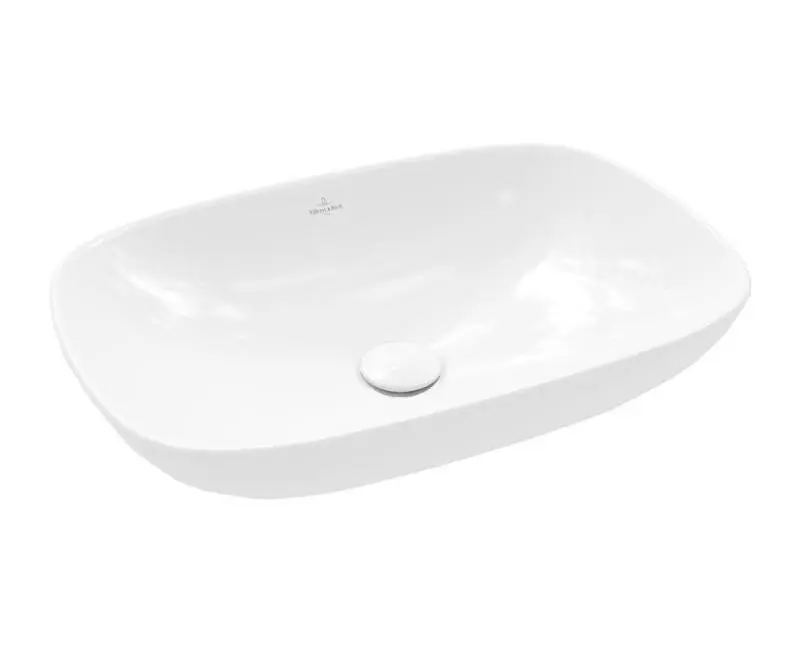 Villeroy & Boch Loop&Friends - uzliekamā izlietne, 62x42 cm, bez pārplūdes, CeramicPlus, Alpu balts 4A5001R1