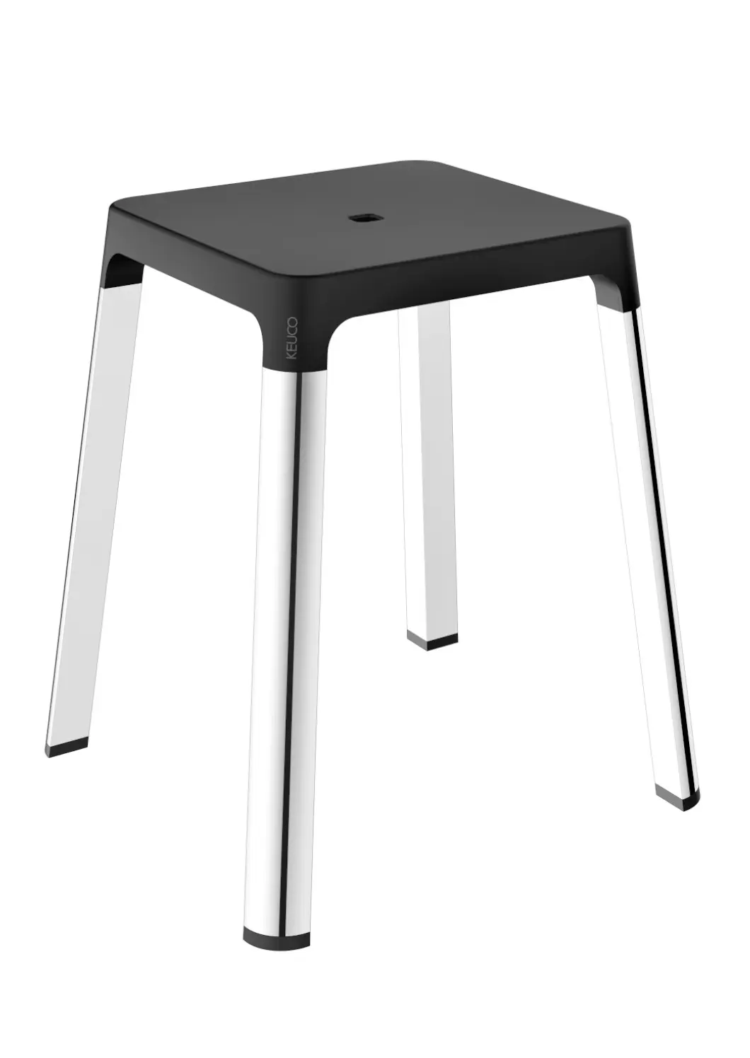 Keuco Axess - vannas istabas taburete, hroms/melns 35082010037