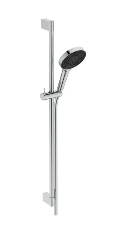 Ideal Standard Idealrain Solos - dušas galvas komplekts ar stieni un šļūteni, 3 strūklas veidi, EcoFlow, hroms A7898AA