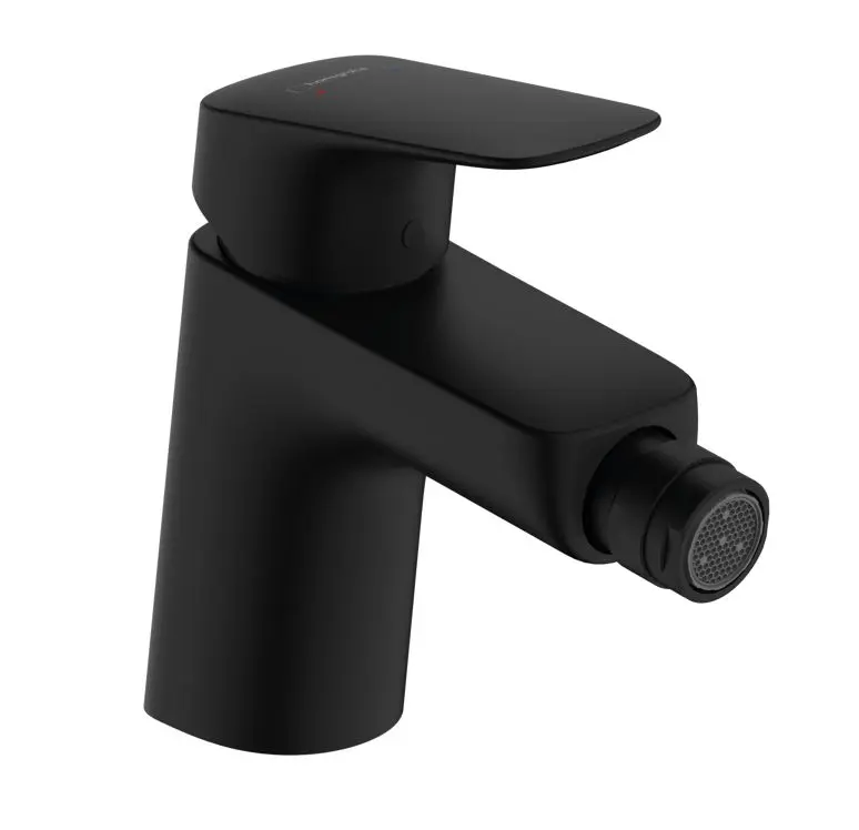 Hansgrohe Logis - bidē maisītājs ar noteces komplektu, matēti melns 71204670