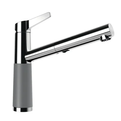 SCHOCK SC-510 - virtuves izlietnes maisītājs ar izvelkamu dušu, Croma/hroms 554120GCR