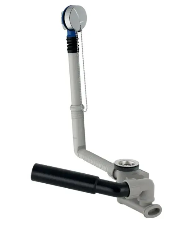 Geberit piederumi - noteces un pārplūdes komplekts vannām, garums: 260 mm, hromēts 150.017.00.6