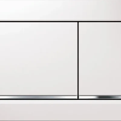 Geberit Omega20 - vadības plate OMEGA20, balta / pulēts hroms 115.080.KJ.1