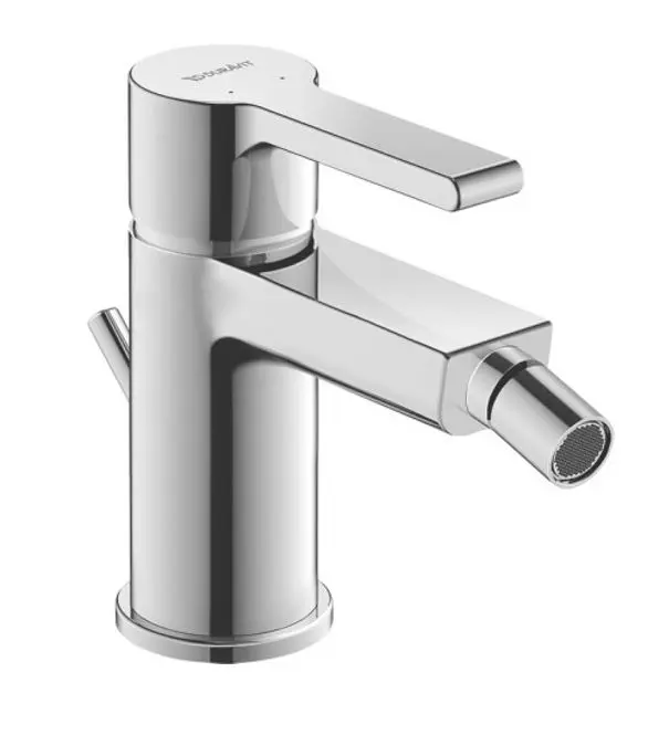 Duravit B.2 - stāvošs bidē maisītājs ar izteku, hromēts B22400001010
