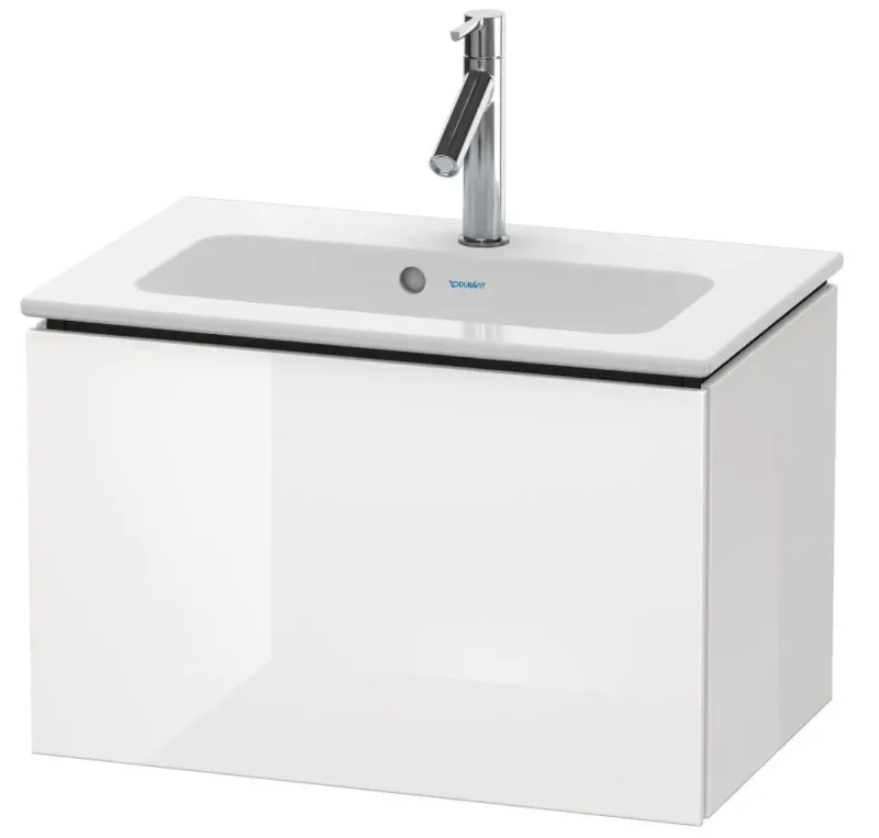 Duravit L-Cube - izlietnes apakšskapis Compact, 40x62x39 cm, 1 atvilktne, balts spīdīgs LC615602222