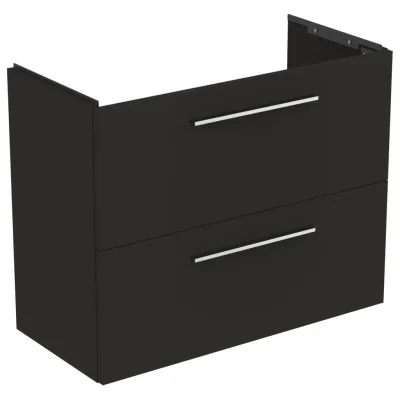 Ideal Standard i.Life S - skapītis zem rokas izlietnes, 80x38x63 cm, 2 izvelkamās atvilktnes, ogļu pelēks matēts T5295NV