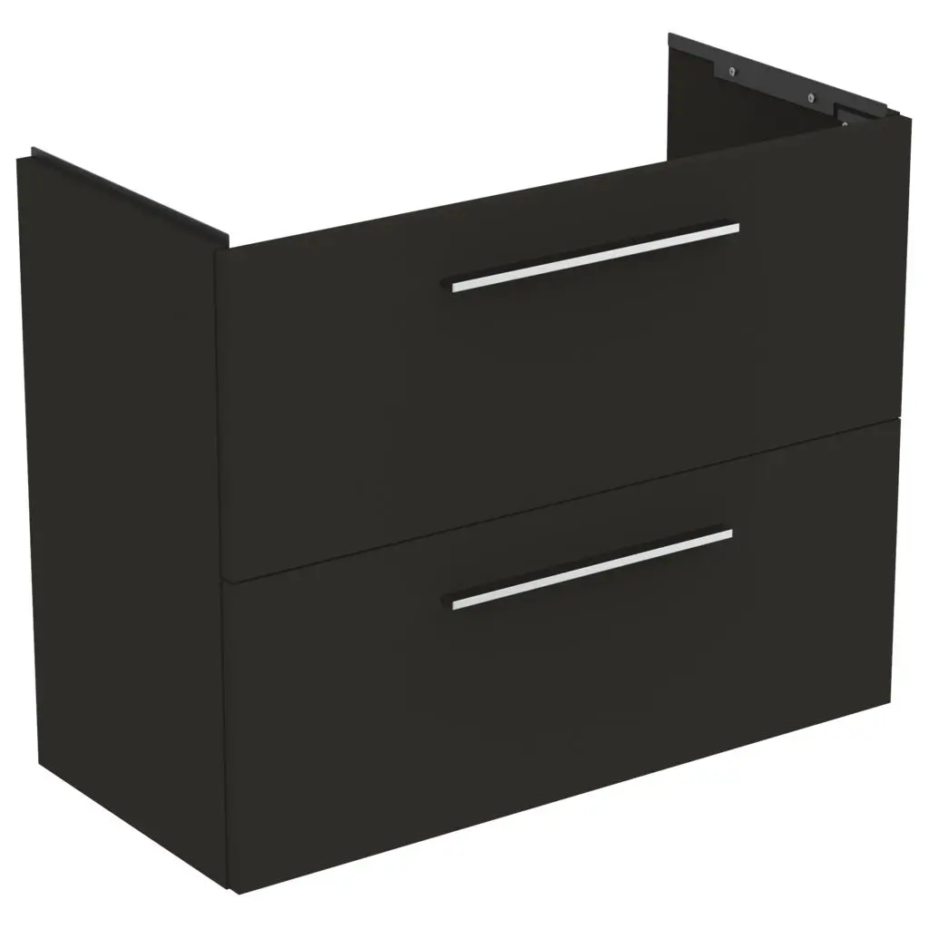Ideal Standard i.Life S - skapītis zem rokas izlietnes, 80x38x63 cm, 2 izvelkamās atvilktnes, ogļu pelēks matēts T5295NV