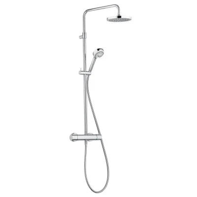 Kludi Logo - dušas kolonna Dual Shower System ar termostata maisītāju, 20 cm, hroms 6809205-00