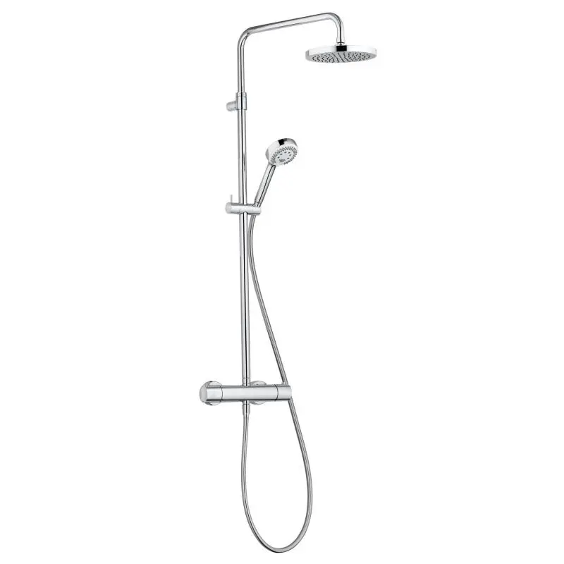 Kludi Logo - dušas kolonna Dual Shower System ar termostata maisītāju, 20 cm, hroms 6809205-00