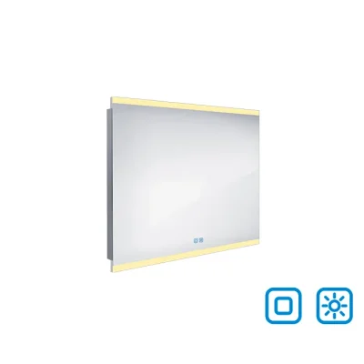 Nimco - spogulis ar LED apgaismojumu, 90x70 cm, divi skārienjutīgi sensori ZP 12019VX