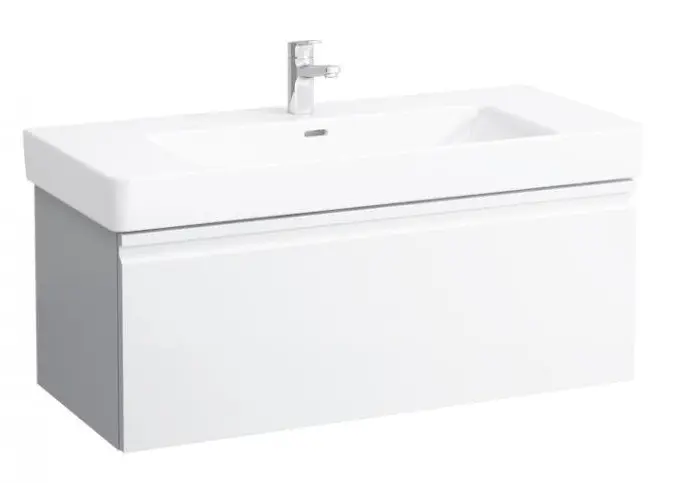 Laufen Pro S - izlietnes skapītis, 101x45x39 cm, 1 atvilktne, balts matēts H4835520964631