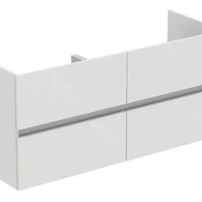 Ideal Standard Eurovit+ - izlietnes apakšskapītis, 55x120x44 cm, 4 atvilktnes, balts spīdīgs R0267WG