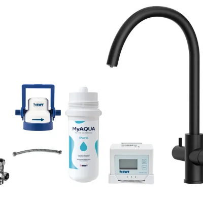 kielle Wimeo - virtuves izlietnes maisītājs ar filtru, matēti melns 10525SFI104
