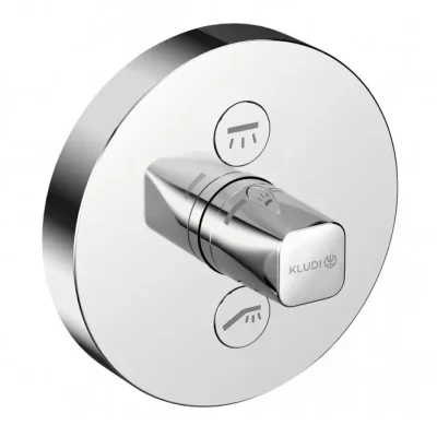 Kludi Push - zemapmetuma maisītājs 2 patērētājiem, hromēts 387120538