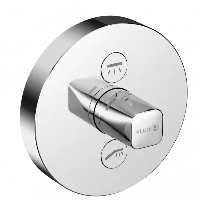 Kludi Push - zemapmetuma maisītājs 2 patērētājiem, hromēts 387120538