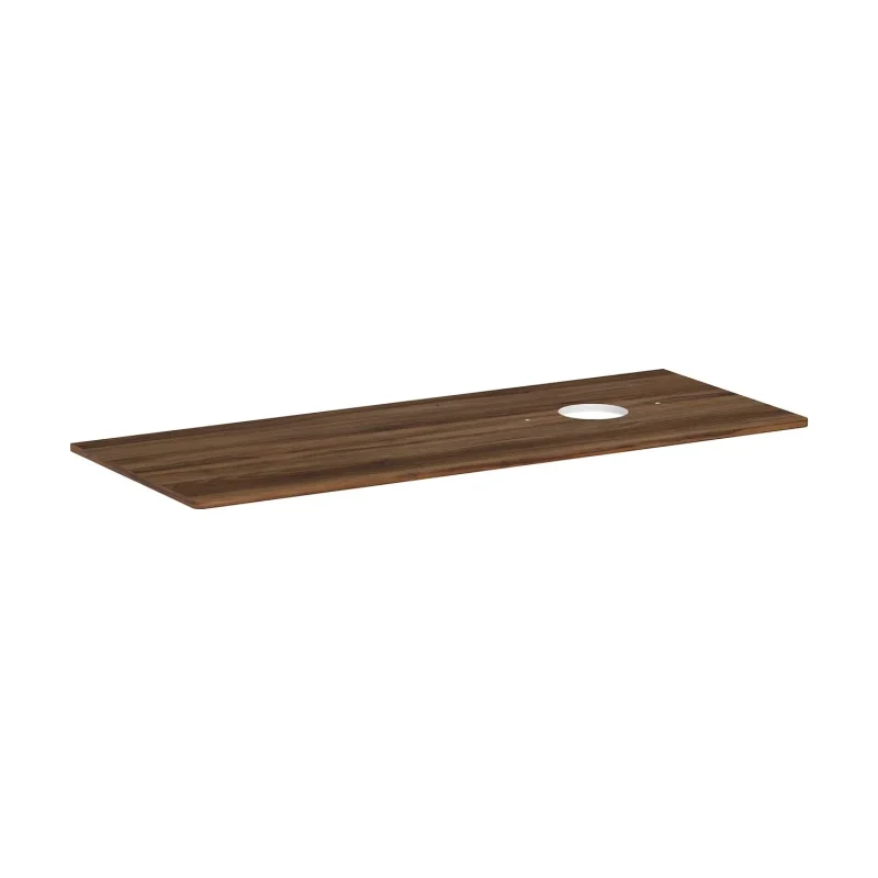 Hansgrohe Xelu Q - izlietnes plātne 136x55 cm, izgriezums labajā pusē, tumšs valrieksts 54117630