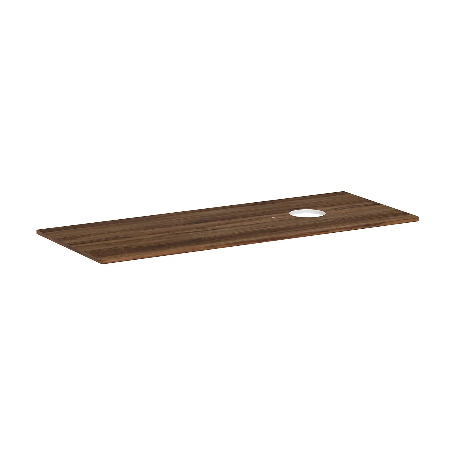 Hansgrohe Xelu Q - izlietnes plātne 136x55 cm, izgriezums labajā pusē, tumšs valrieksts 54117630