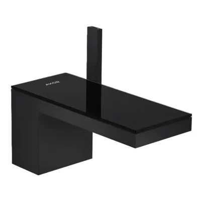 Axor MyEdition - izlietnes maisītājs ar Push-Open noteces komplektu, matēti melns/melns stikls 47010670