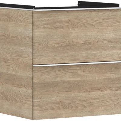Hansgrohe Xelu Q - izlietnes apakšskapītis, 63x58x50 cm, 2 atvilktnes, dabīgs ozols/balts matēts 54025700