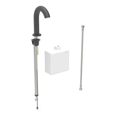 Geberit Piave - elektronisks izlietnes maisītājs, ģeneratora darbība, easy to clean, Bluetooth, matēti melns 116.165.14.1