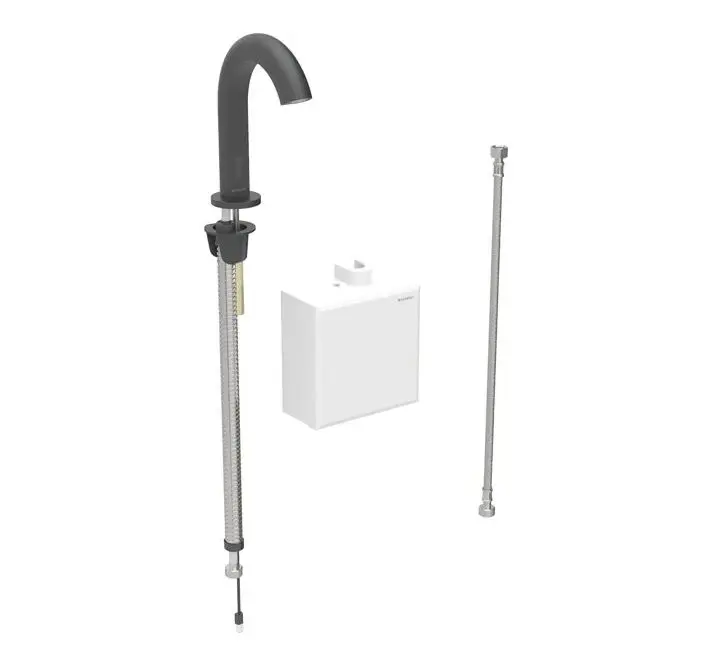 Geberit Piave - elektronisks izlietnes maisītājs, ģeneratora darbība, easy to clean, Bluetooth, matēti melns 116.165.14.1