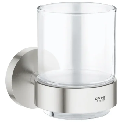 Grohe Essentials - krūze ar turētāju, SuperSteel 40447DC1