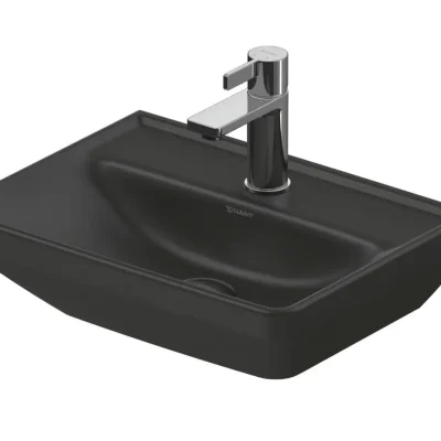 Duravit D-Neo - roku mazgājamā izlietne 45 x 34 cm, bez pārplūdes, ar jaucējkrāna atveri, antracīta 0738451341