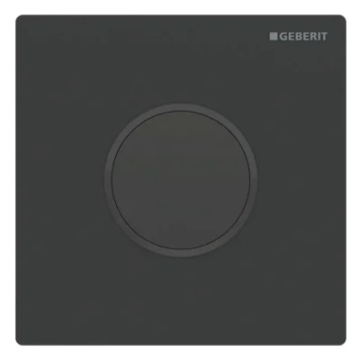 Geberit skalošanas sistēmas - pisuāra vadība ar elektronisku skalošanas aktivizēšanu tips 10, darbība ar baterijām, easy to clean, melns matēts 116.035.16.1