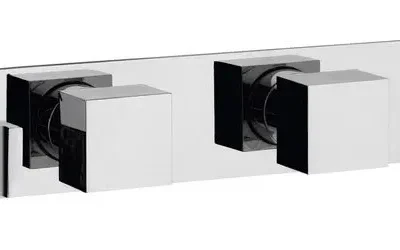 Sapho Mastermax - termostata zemapmetuma dušas maisītājs ar galvas dušu, 2 patērētājiem, hromēts MB453