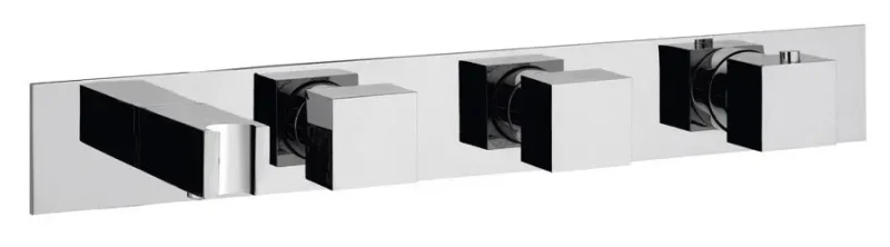 Sapho Mastermax - termostata zemapmetuma dušas maisītājs ar galvas dušu, 2 patērētājiem, hromēts MB453