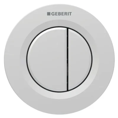 Geberit skalošanas sistēmas - skalošanas attālināta aktivizēšana Tips 01, 2 režīmu skalošana, priekš zemapmetuma skalošanas tvertnes 8 cm, easy to clean, hroms matēts 116.043.JQ.1