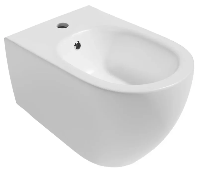 Sapho Isvea - piekaramā bidē, ar pārplūdi, ar caurumu maisītājam, balta 10NF41001
