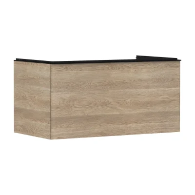 Hansgrohe Xelu Q - izlietnes apakšskapītis, 50x98x55 cm, 1 atvilktne, dabīgs ozols/matēti melns 54060670