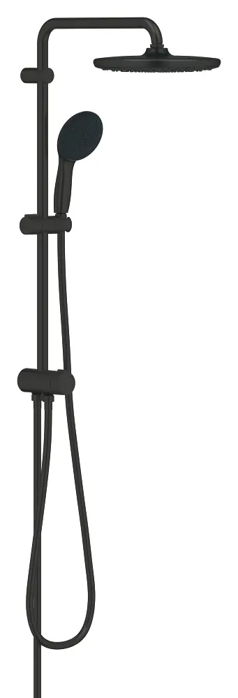 Grohe Vitalio Start - dušas komplekts bez maisītāja, diametrs 25 cm, 2 strūklas veidi, matēti melns 266802431